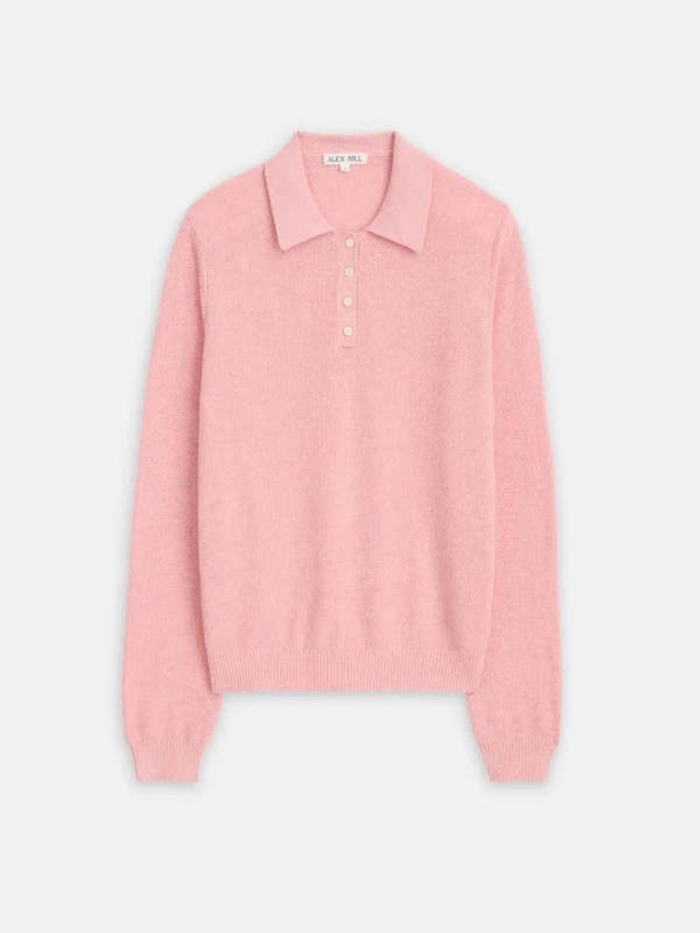 Alex Mill Alice Polo Sweater Cotton XL pink